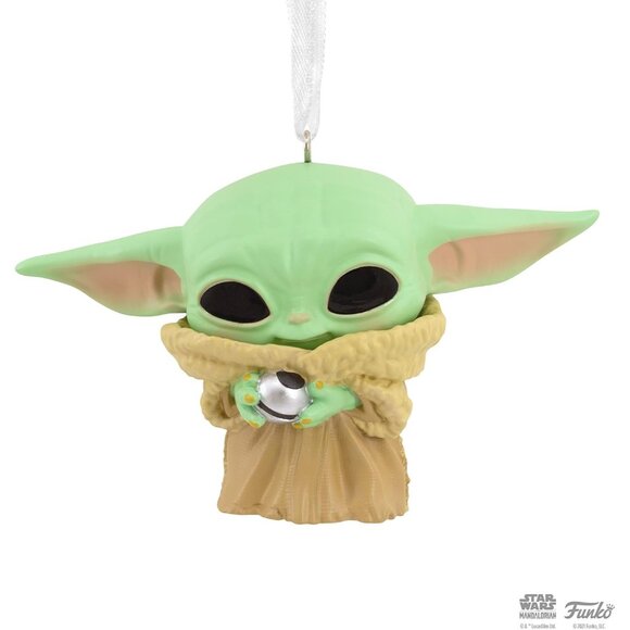 🆕  The Mandalorian Child Grogu Funko POP Christmas Ornament Styled Design Resin - Picture 6 of 6